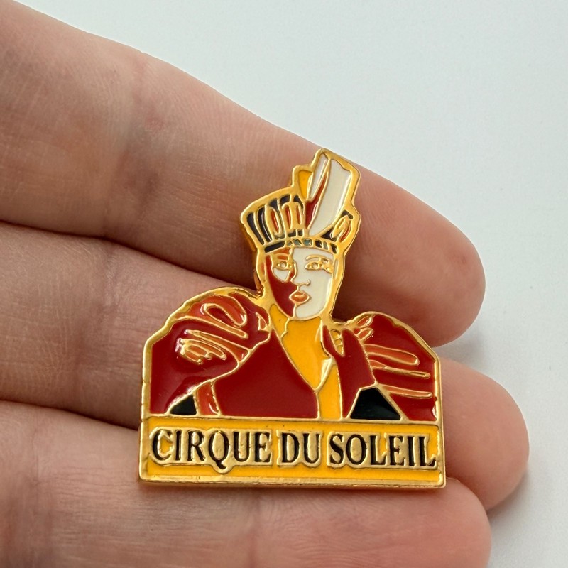 Cirque Du Soleil Lapel Pin Red Costume Performer Logo Souvenir Vintage