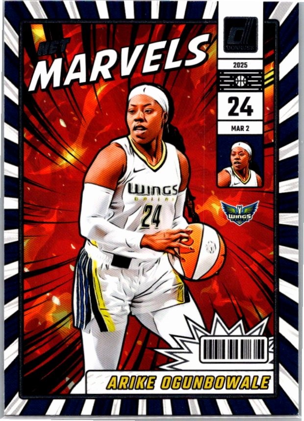 2025 Donruss WNBA #21 Arike Ogunbowale Net Marvels