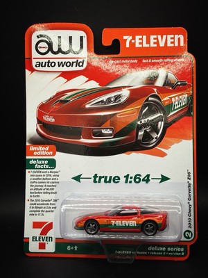 AW Auto World 7-Eleven 2010 Chevy Corvette Z06 Red 2B Deluxe Series 2024
