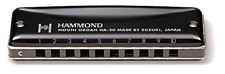SUZUKI HAMMOND 10 hole Harmonica HAMMOND HA-20 Key of C tone from JAPAN 0gc 