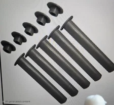 Sleeve and Cap 1/2 in x 4 in UV Resistant Plastic Pool Fence DIY Gray (5-Pack)