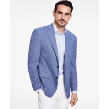 Michael Kors Classic Blazer Men's Woven Blue Office Casual Sport Coat Size 38R