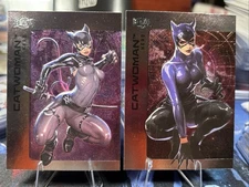 2025 Skybox Metal Universe Batman Catwoman Selina Kyle & Eiko Hero Base #29 #44