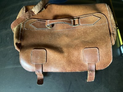 Vintage Leder Hold All Tasche, handgefertigt 1990.
