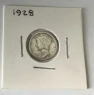 1928 Mercury Dime 98 Year Old Circulated 90% Silver  Coin