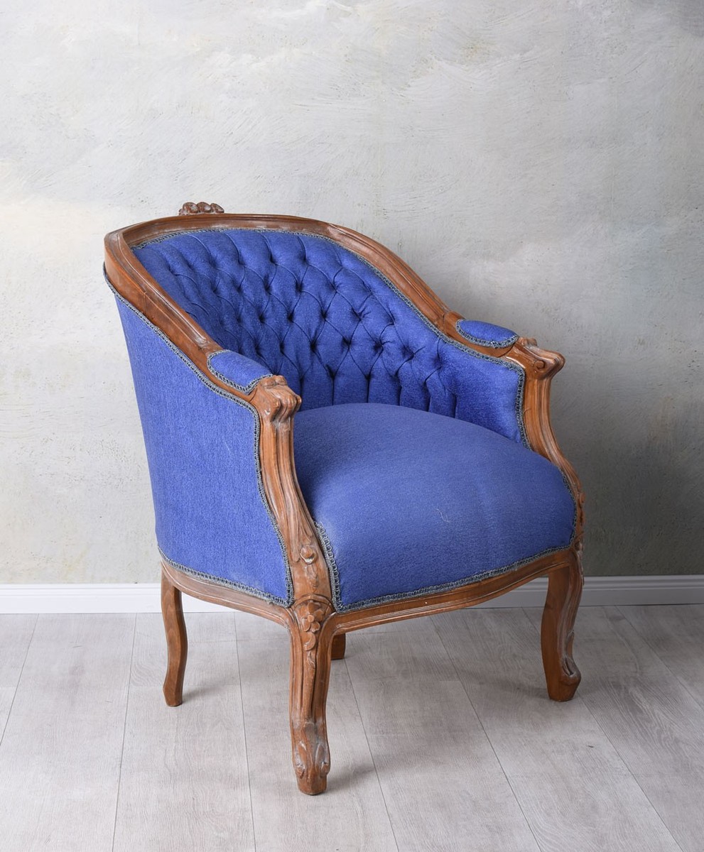 Poltrona Stile Rococò Royal Kaminsessel Con Ali Laterali, Bianca: L'eleganza Barocca Per La Tua Casa