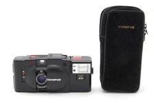 MINT w/ Case Olympus XA2 35mm Compact Film Camera Black A11 Flash From JAPAN