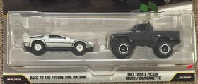 2026 Hot Wheels Premium 2 Pack, Back to the Future Time Machine & Toyota Pickup