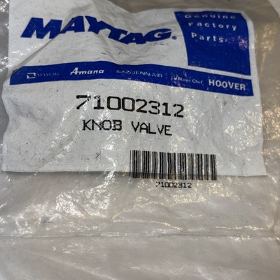 71002312 Maytag cooktop burner vKnob, Genuine OEM Factory Certified Parts.