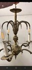 Brass And Glass Ornate Boudoir Table Lamp From Antique Chandeliere( Hand Done) — photo 10