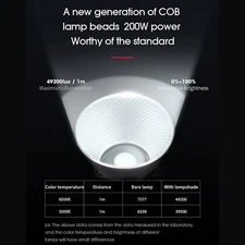 Manbily CFL-200Bi 200W LED Video Light Studio Continuous Light 3000K-6500K KTVO