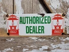 VINTAGE COLEMAN SIGN CAMPING OIL LANTERN LAMP CABIN SPORT GOODS PORCELAIN SIGN