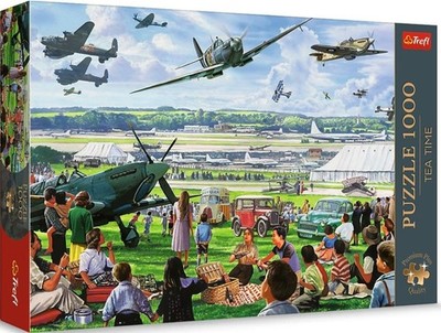 NEW TREFL Jigsaw Puzzle 1000 Pieces Premium Plus Tea Time Air Show