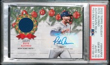2022 Topps Holiday Autograph Relics #WHARPA Pete Alonso Autograph Relic PSA 10