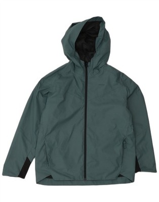 DECATHLON Jungen Quechua Regenjacke mit Kapuze 12-13 Jahre grün Polyester AU30