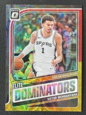 Victor Wembanyama 2024-25 Donruss Optic Elite Dominators Red Gold Scope /99 #8