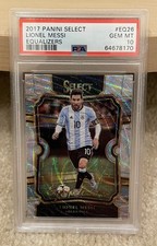 2017-18 Panini Select Lionel Messi #EQ26 Equalizers PSA 10 Gem Argentina