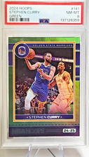 Steph Curry /99 PSA NM 8 Golden State Warriors NBA Hoops Panini 2024-25