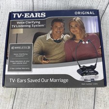 TV EARS Original Analog Voice Clarifying TV Listening System Wireless 11641