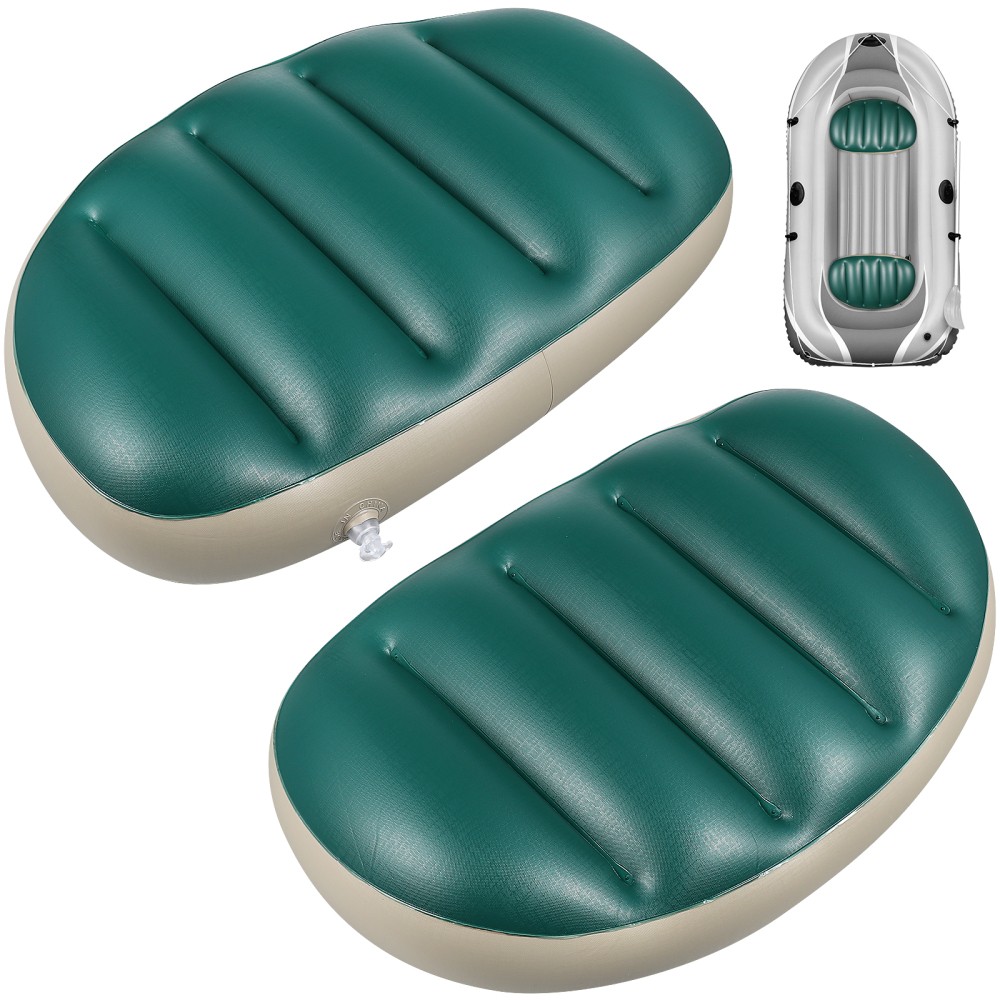 VORCOOL 2pcs Green PVC Fishing Chair Seat Pad Boat Cushion