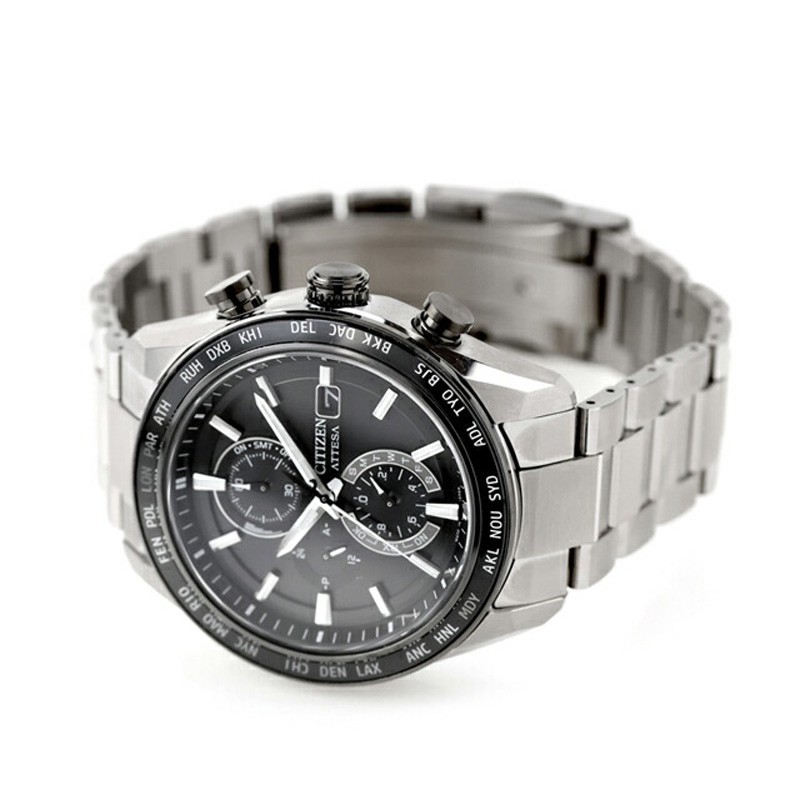Citizen Attesa AT8295-56E Eco-Drive Atomic Radio Titanium Sapphire