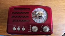 PRUNUS J-160 Portable Radio Retro, SW AM FM Radio with Bluetooth Speaker