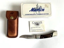 Marlin Commemorative Lockback Hunter Camillus Knife 125th Anniversary