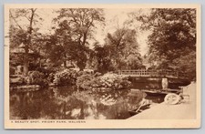 Priory Park Malvern Postcard Beauty Spot Bridge 1942 WW2 Used RAP Co