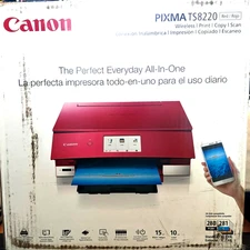 Canon PIXMA TS8220 Wireless All-In-One Printer  - NEW