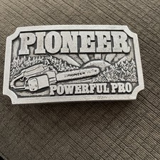 Chainsaw Metal Belt Buckle Pioneer Powerful Pro Saw Logging Lumberjack 13980