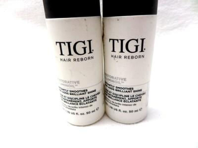 TIGI Hair Reborn Restorative Oil Smooths And Shines  50ml Set Of 2  Free Ship