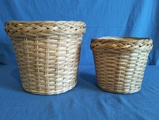 Coppia Cestini Vimini CachePot