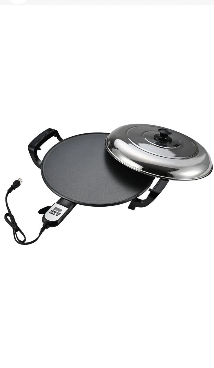 18.5" Ethiopian Injera Maker Mitad (Mogogo) Electric Griddle Adjustable Tempera