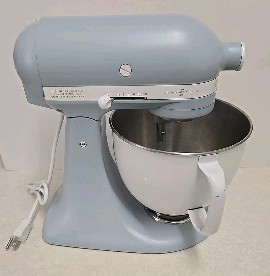 KitchenAid 100th Anniversary Edition 5Q Tilt-Head Mixer Misty Blue