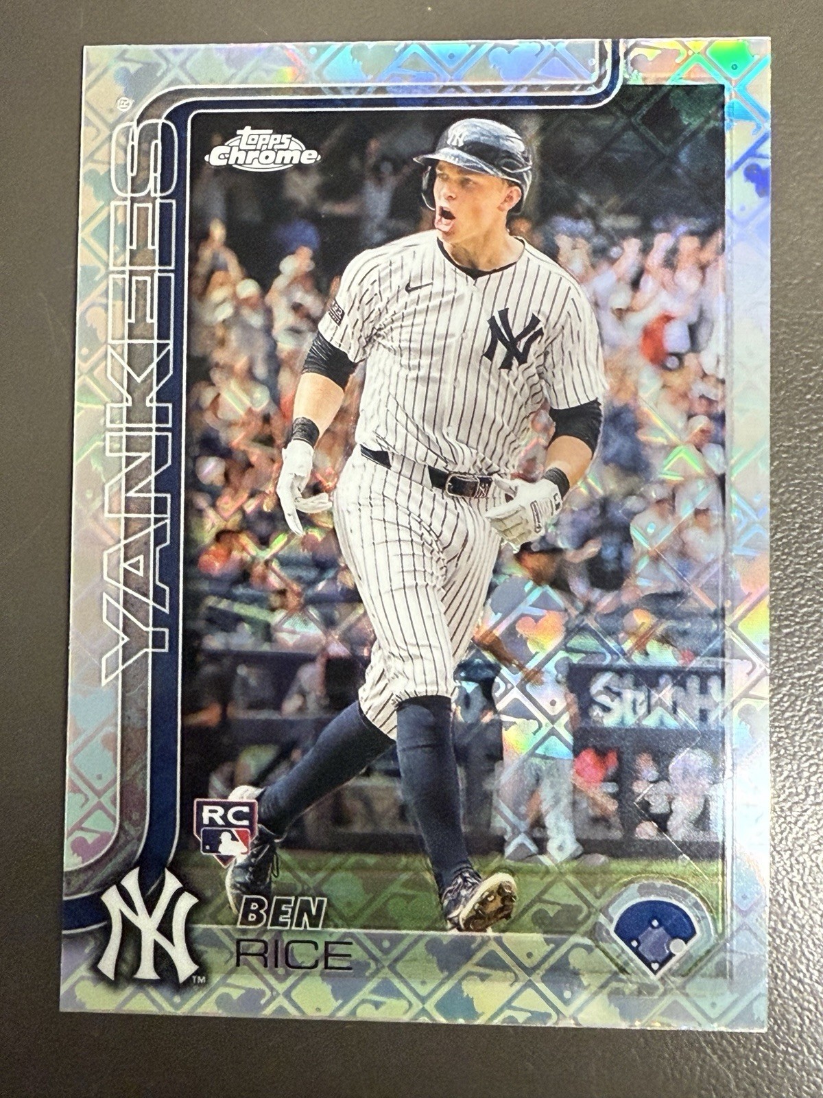 2025 Topps Chrome Logofractor Edition - Ben Rice #139 (RC) NY Yankees
