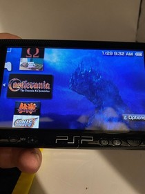 Sony PSP-1001 PlayStation Portable Console 128GB Charger Tested W Digital Games