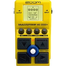 Zoom MS-200D+ Multi-Stomp Distortion Effects Pedal Yellow