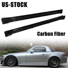 Carbon Fiber Pair For 99-09 Honda S2000 AP1 AP2 JS RACING Style Side Skirt Panel