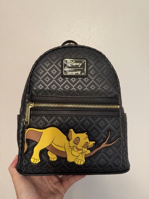 NEW Loungefly Collection Lounge Exclusive Lion King Black Mini Backpack 2 EXCLUSIVE DROP: Loungefly Disney Lion King Character Faces  main image 4