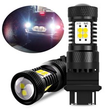 2x 3157 White LED Backup Reverse Light Bulbs DRL Daytime Running Lamp 3156 4157