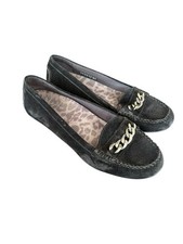 Vionic Black Mesa Loafers Slip On Women's Size 9 Suede Comfort