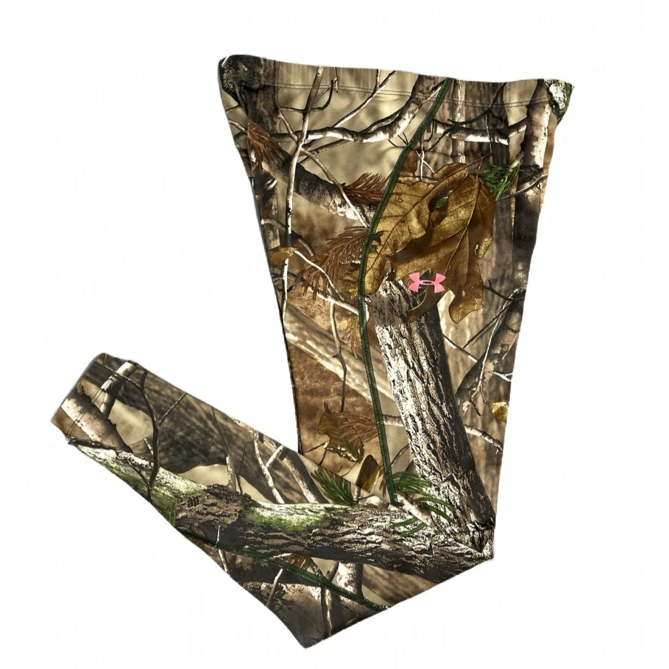 Leggings femininas Under Armour Realtree camuflagem controle de perfume caça ao ar livre pequenas - Imagem 2 de 4