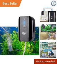 Versatile Battery Powered Air Pump for Aquariums - Rechargeable Compact Design