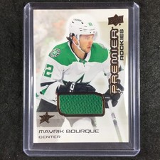 2024-25 Premier Hockey MAVRIK BOURQUE Base Rookie Jersey Relic Bronze #137