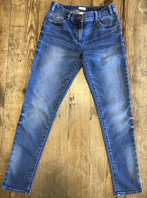 CREWCUTS Sz 12 Girls Blue Cotton Blend Jeans