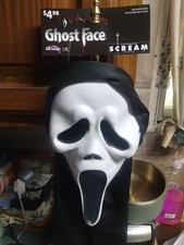 Scream Ghost Face Adult Hooded Halloween Mask Fun World Easter Unlimited 9206S