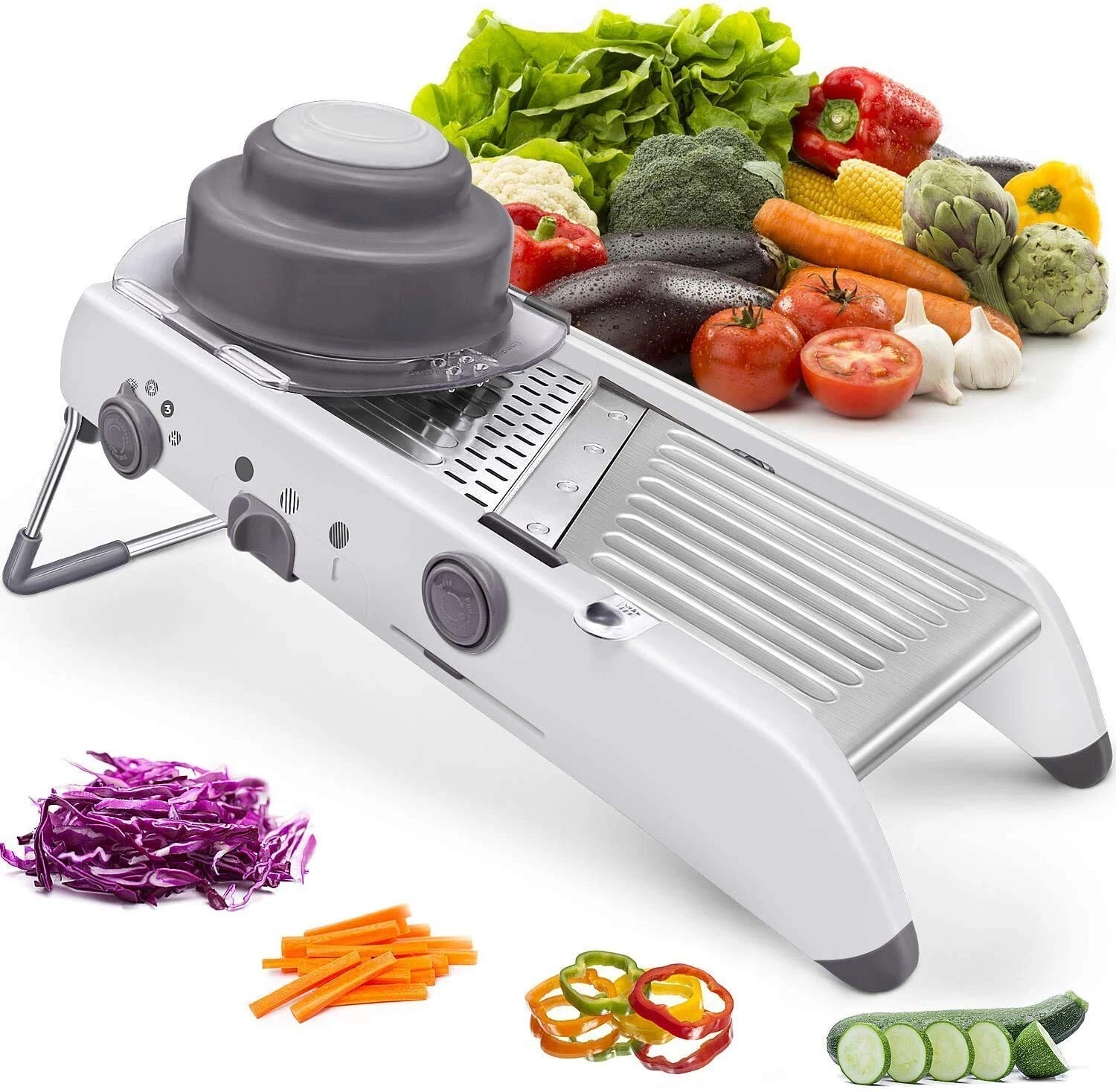 18 in 1 Stainless Steel Mandolin Slicer Vegetable & Onion Chopper Julienne Maker
Opens in a new wind