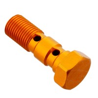 Doppelhohlschraube M10 X 1.00 Alu Orange