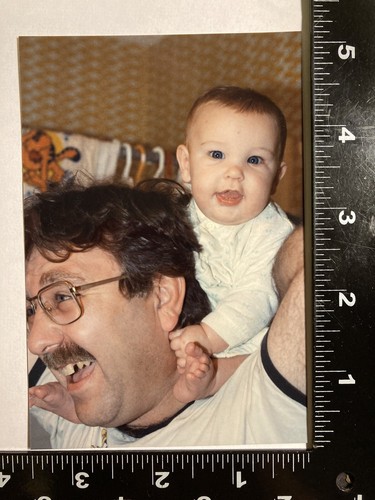 On Dads Schultern so süß! Fundfoto Bild 90er Jahre Basteln - Bild 2 von 3