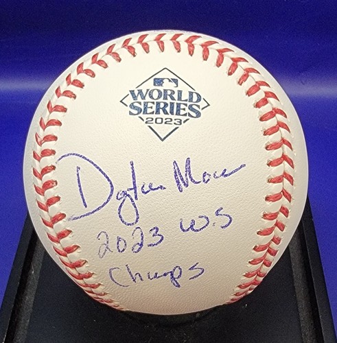 Dayton Moore signiert 2023 World Series BASEBALL JSA zertifiziert Texas Rangers
